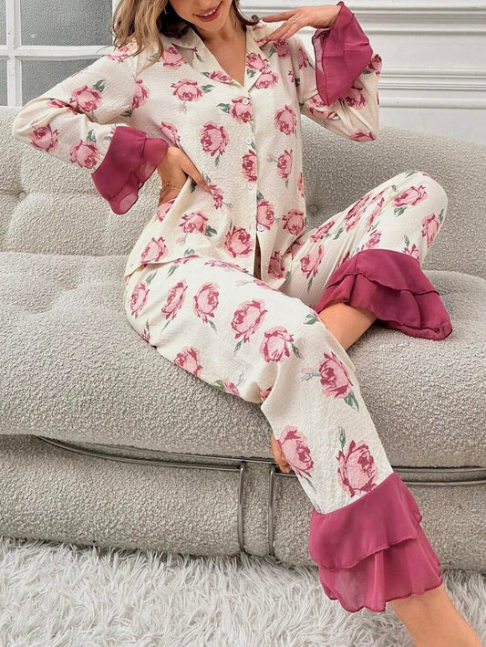 Pijama Longo Lettuce Rose