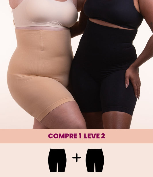 2 Up Shapers - Bermudas Modeladoras que Não Enrola - Compre 1 Leve 2