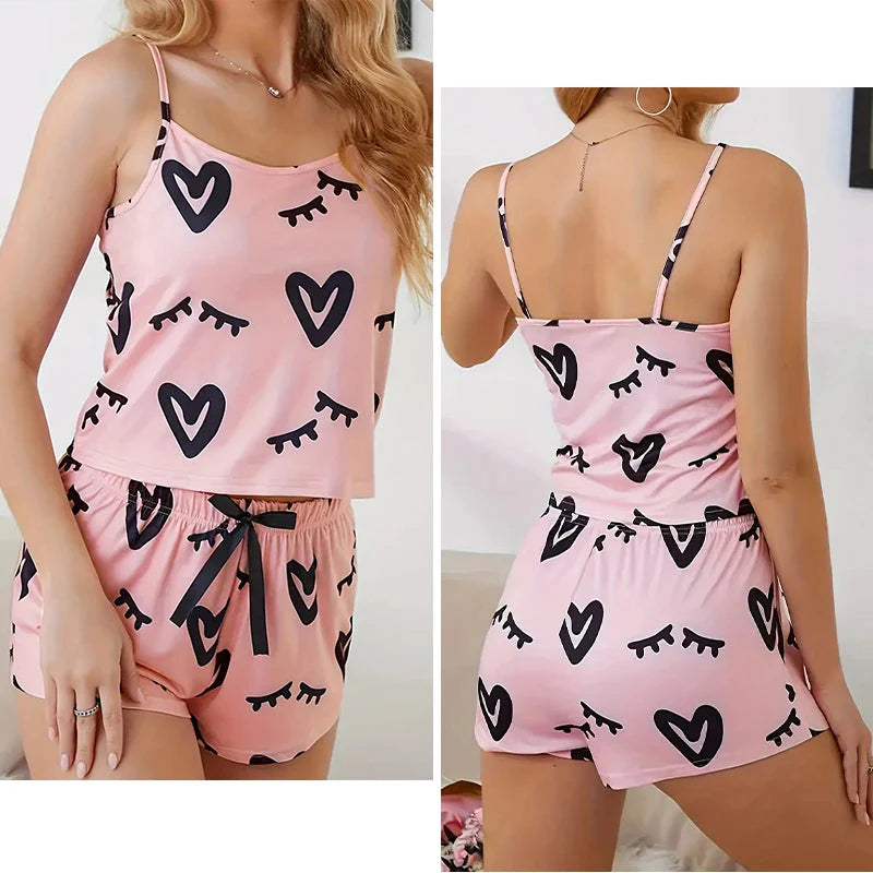 Pijama Pink Heart Verão