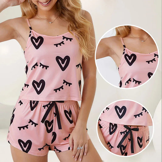 Pijama Pink Heart Verão